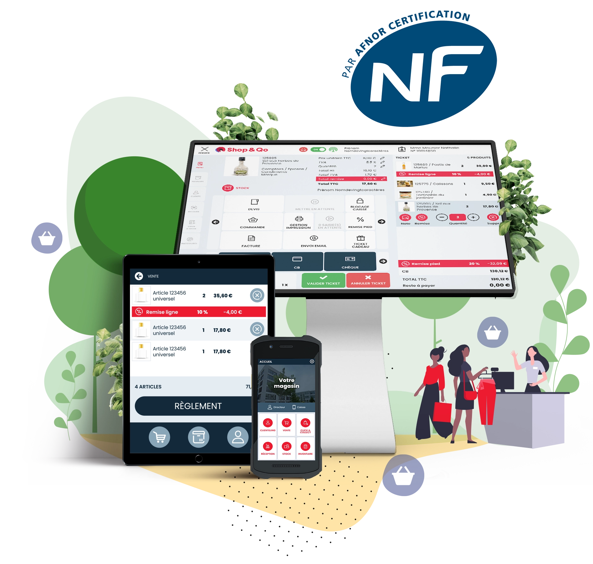 Logiciel de caisse et de gestion pour points de vente certifié NF525 - coQliQo